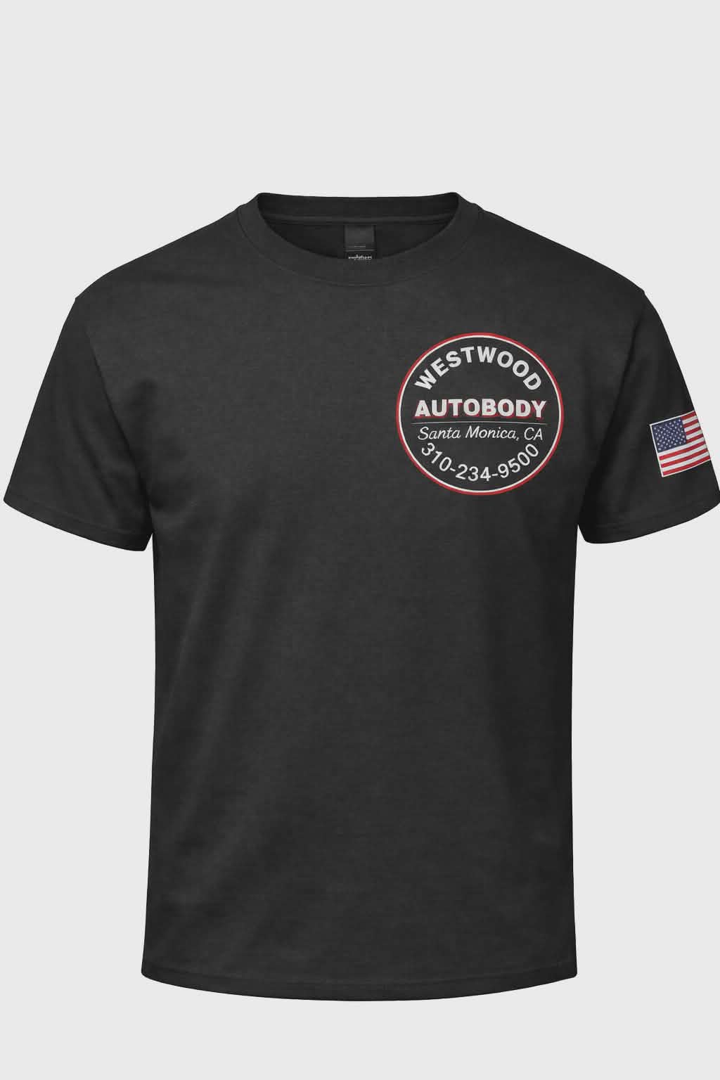 Customized shirts by Westwood Autobody Santa Monica
