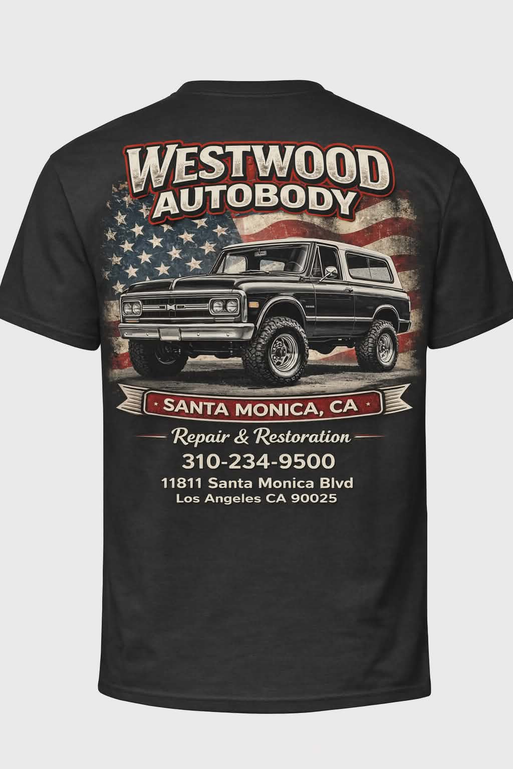 Westwood Auto Body Santa Monica | Custom Car Apparel & Classic Designs