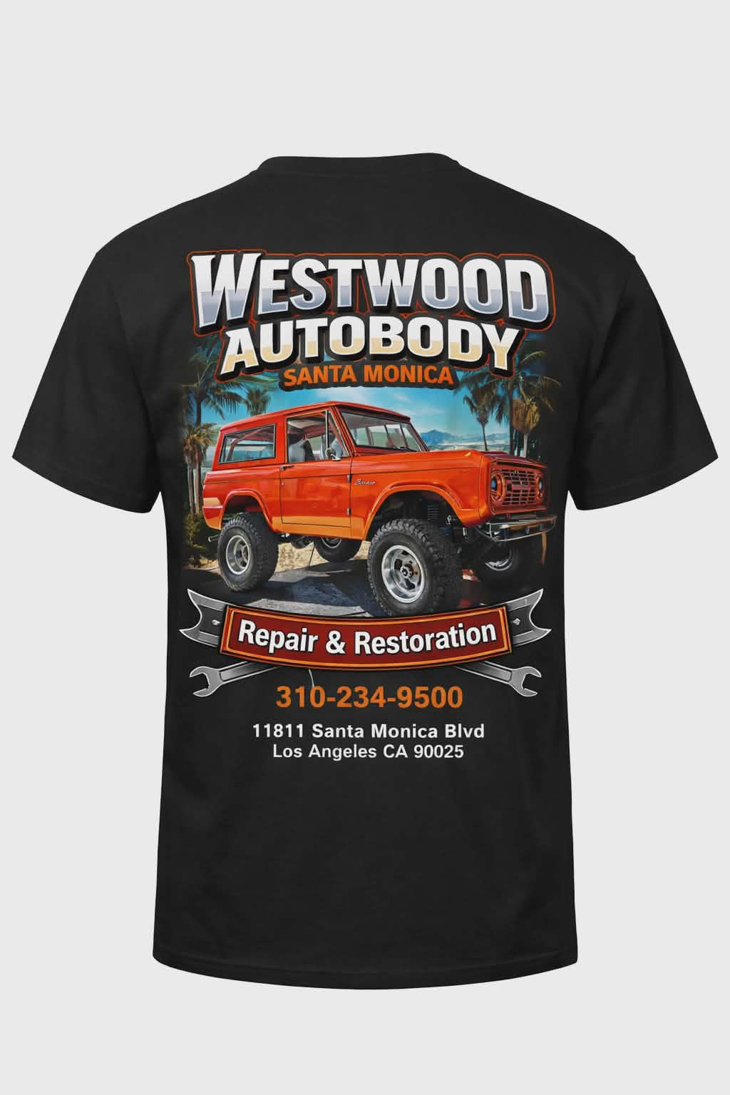 Westwood Auto Body Santa Monica | Custom Car Apparel & Classic Designs